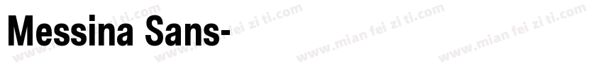 Messina Sans字体转换